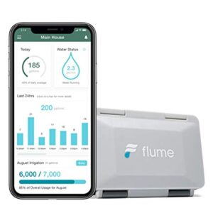 Flume 2 Smart Home Water Monitor & Water Leak Detector: Detect Water Leaks Before They Cause Damage. Monitor Your Water Use to Reduce Waste Installs in Minutes, No Plumbing Required